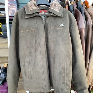 Mens leather Jacket XXL